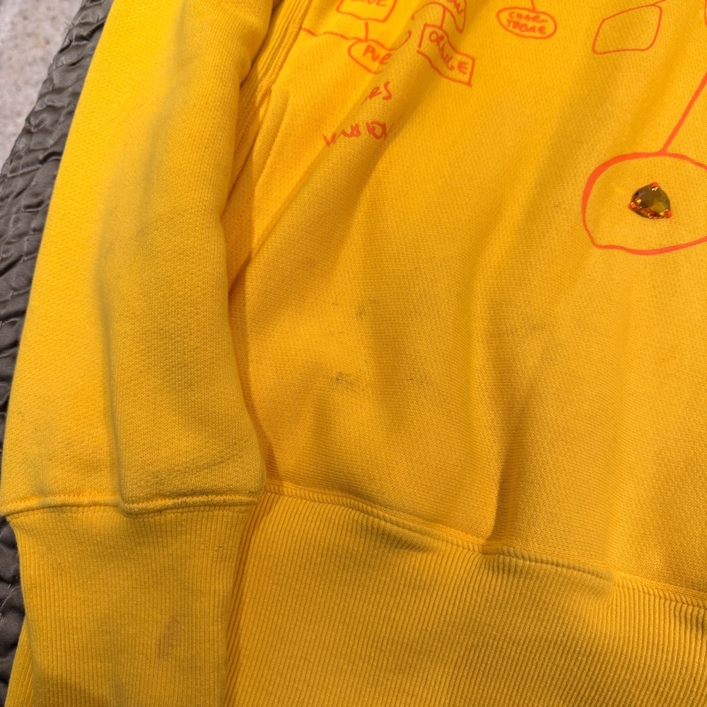 Advisory Board Crystals Swarovski Yellow Hoodie with Silver Accents - Picture 5 of 8